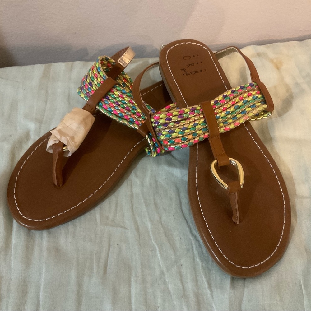 NWOT, girls CRB “Josephine” Sandals sz. 2